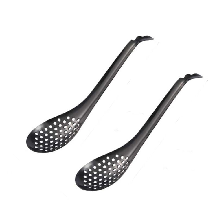 2 cái muỗng nấu ăn phân tử và rổ nhỏ đựng trứng cá bằng thép không gỉ 304, Màu thật, Vàng, Vàng hồng, Nhiều màu, Đen