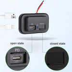 18W QC3.0 Fast Charge PD Car RV Boat Charger, 18W