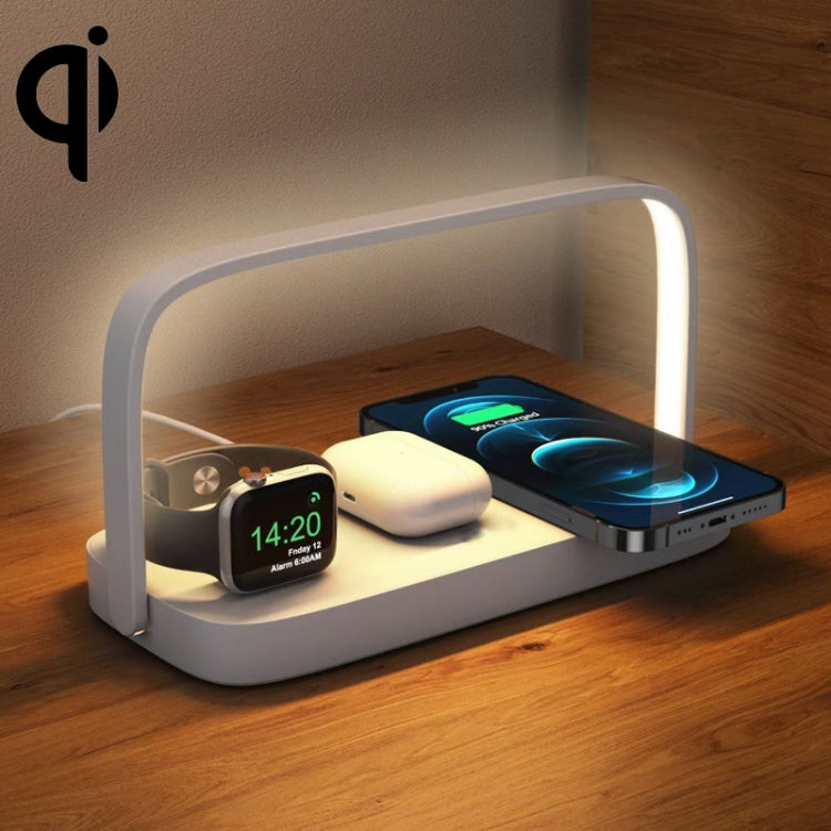 UD10 Sạc không dây cho điện thoại di động có đèn ngủ nhỏ, dành cho iPhone 12/13&iWatch&AirPods, UD10 3 trong 1