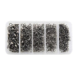 115 cái / hộp vòng xoay ba chấu hình chai bằng thép không gỉ, 115 cái / hộp