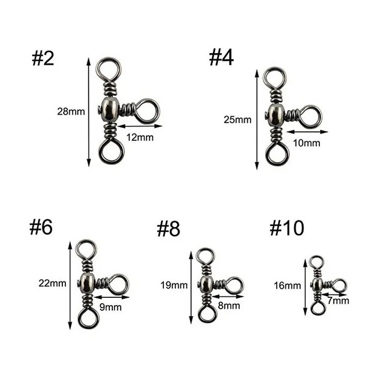 115 cái / hộp vòng xoay ba chấu hình chai bằng thép không gỉ, 115 cái / hộp