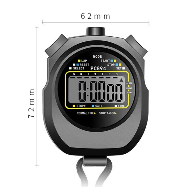 Đồng hồ bấm giờ điện tử PC894, đồng hồ bấm giờ thể thao, huấn luyện thể hình, đồng hồ trọng tài, PC894