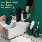 Bộ cốc súc miệng gia đình JM043, Bộ cốc đôi tiện lợi cho du lịch, Hộp bàn chải đánh răng, Kiểu dáng:, 2 cốc màu xanh đậm, 2 cốc màu đen, 2 cốc màu trắng, 3 cốc màu xanh đậm, 3 cốc màu đen, 3 cốc màu trắng