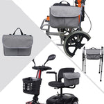 Túi treo xe lăn MTP-682, túi lưu trữ xe đạp phục hồi chức năng, màu đen MTP-682
