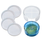 Khuôn silicone hộp lưu trữ epoxy pha lê tự làm, bộ hộp lót tròn, lót tròn DJ-100, hộp lót tròn DJ-98, bộ hộp lót vuông, lót vuông DJ-99, lót vuông DJ-97, 10 cái/bộ, 12 cái/bộ