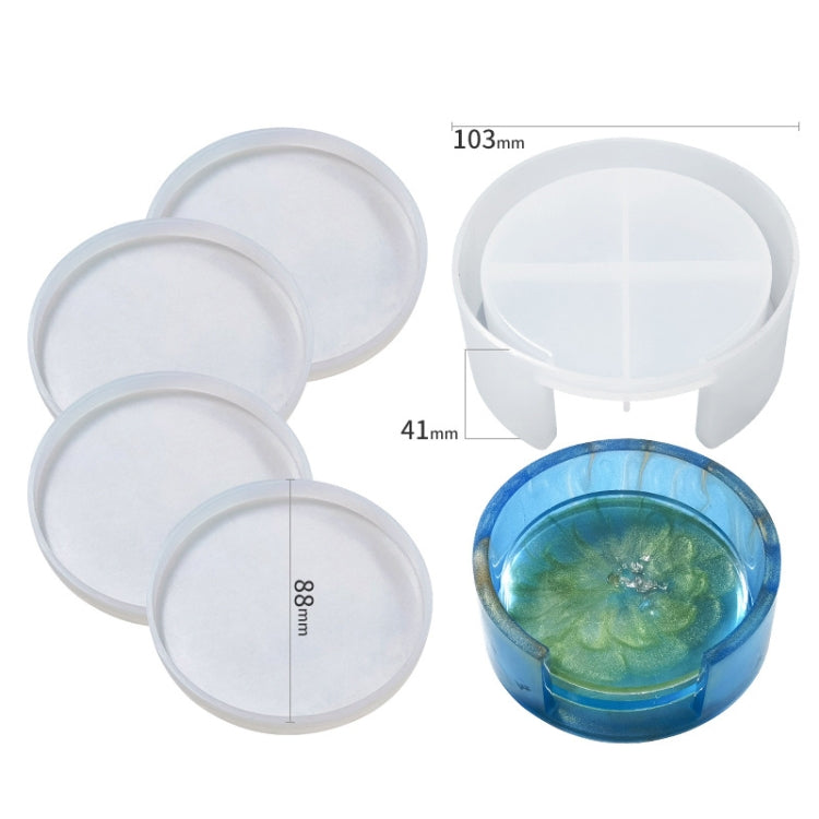 Khuôn silicone hộp lưu trữ epoxy pha lê tự làm, bộ hộp lót tròn, lót tròn DJ-100, hộp lót tròn DJ-98, bộ hộp lót vuông, lót vuông DJ-99, lót vuông DJ-97, 10 cái/bộ, 12 cái/bộ