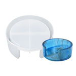 Khuôn silicone hộp lưu trữ epoxy pha lê tự làm, bộ hộp lót tròn, lót tròn DJ-100, hộp lót tròn DJ-98, bộ hộp lót vuông, lót vuông DJ-99, lót vuông DJ-97, 10 cái/bộ, 12 cái/bộ
