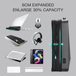 Balo vỏ cứng chống nước và có thể mở rộng Bopai 61-93318A với lỗ sạc USB, Thông số:, Thường (Bạc), Có mật khẩu (Bạc), Thường (Đen), Có mật khẩu (Đen)