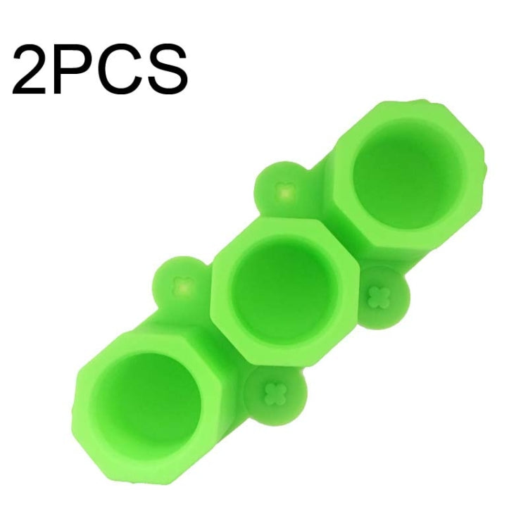 2 cái Khuôn làm đá viên kim cương silicone 3 ngăn, khuôn chậu hoa sen đá DIY, màu xanh mực, xanh dương, xanh lá