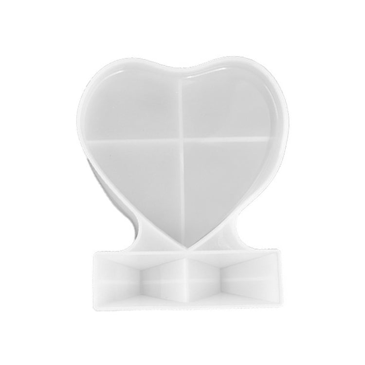Khuôn silicone khung ảnh hình trái tim vuông tự làm, kích thước: S (hình chữ nhật), S (hình trái tim), L (hình trái tim), L (hình vuông), hình chữ nhật đứng