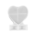 Khuôn silicone khung ảnh hình trái tim vuông tự làm, kích thước: S (hình chữ nhật), S (hình trái tim), L (hình trái tim), L (hình vuông), hình chữ nhật đứng
