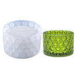 Khuôn silicone gạt tàn pha lê chấm bi tự làm, DJ-117