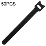 50 Cái Bộ Tổ Chức Cáp Dữ Liệu Tự Dính Hình Chữ T Gói Màu Sắc, 12 x 120mm Màu Đen, 12 x 150mm Màu Đen