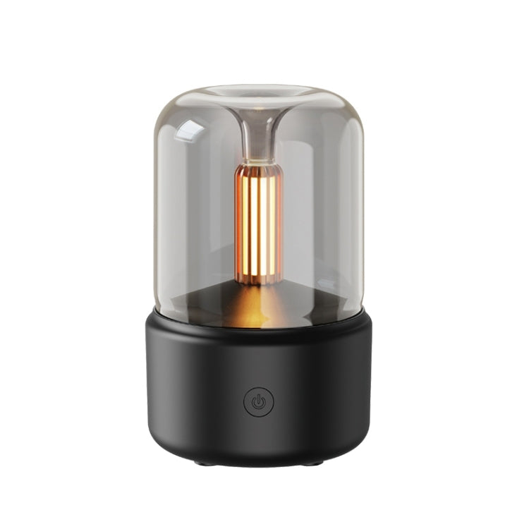 Máy khuếch tán hương thơm ánh nến giả 120ML, đèn ngủ USB tạo không khí trong nhà, máy tạo ẩm, DQ702 (đen), DQ702 (beige)