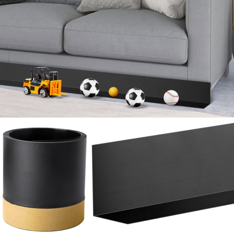 Dây chặn đồ chơi dưới giường sofa PVC, màu đen, trong suốt