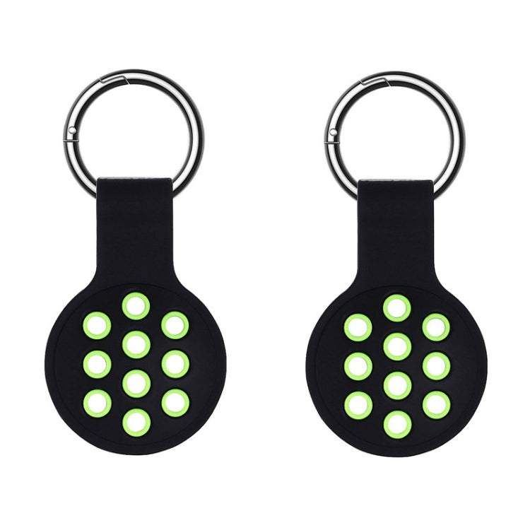 2 chiếc vỏ silicone đục lỗ màu tương phản cho AirTag thế hệ 2 / AirTag thế hệ 1, mã 01, 02, 03, 04, 05, 06, 07, 08, 09, 10, 11, 12, 13, 16, 17, 18