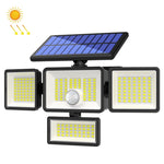 Đèn tường nhà năng lượng mặt trời TY12101 cảm ứng người dùng cho gara, đèn đường ngoài trời sân vườn, 208 đèn LED