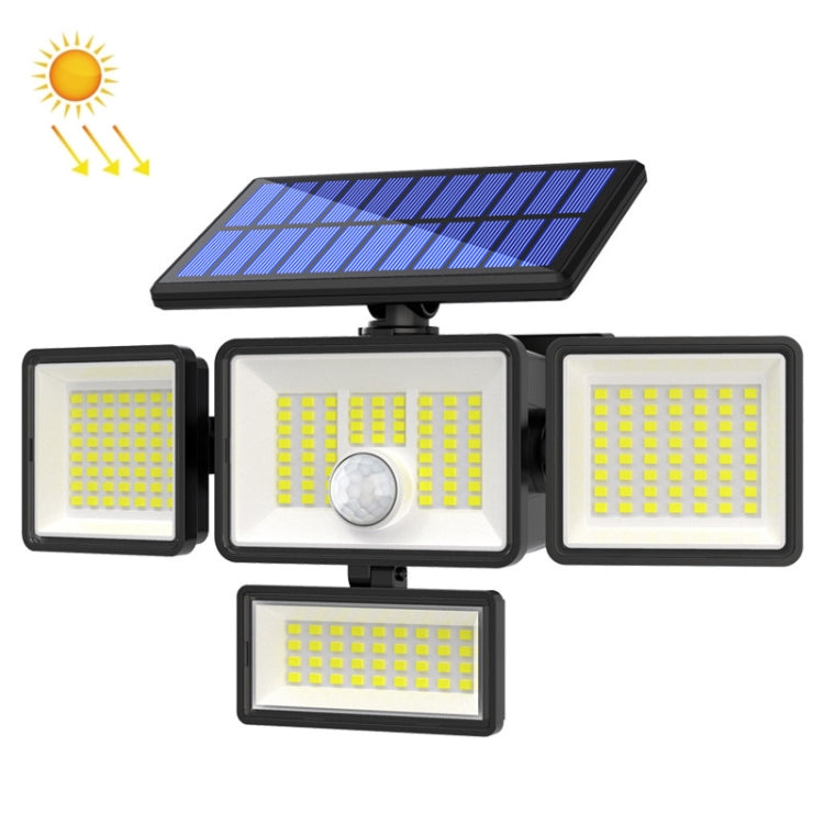 Đèn tường nhà năng lượng mặt trời TY12101 cảm ứng người dùng cho gara, đèn đường ngoài trời sân vườn, 208 đèn LED