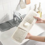 Thảm thoát nước silicone vòi nước, thảm chống bắn bồn rửa bát, thảm xà phòng chống trượt, kích thước lớn, rất lớn