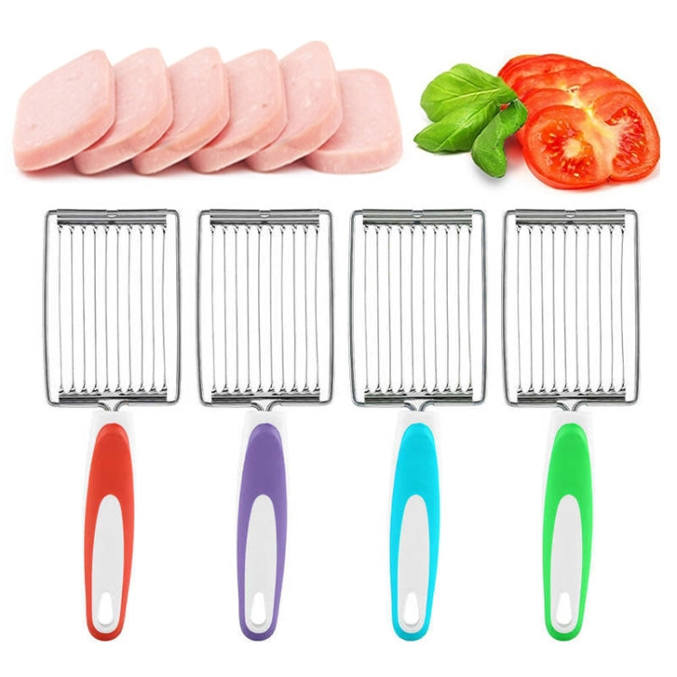 Dao cắt thịt hộp cà chua không trượt bằng thép không gỉ, dao cắt trái cây (màu cam), dao cắt trái cây (màu tím), dao cắt trái cây (màu xanh dương), dao cắt trái cây (màu xanh lá)