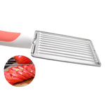 Dao cắt thịt hộp cà chua không trượt bằng thép không gỉ, dao cắt trái cây (màu cam), dao cắt trái cây (màu tím), dao cắt trái cây (màu xanh dương), dao cắt trái cây (màu xanh lá)