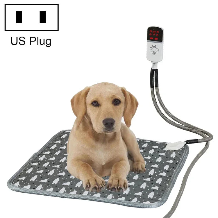 Đệm Sưởi Thú Cưng Điều Chỉnh Nhiệt Độ Nhiều Cấp Độ CW45 45x45cm, Thông số:, Phích cắm US, Phích cắm UK, Phích cắm EU
