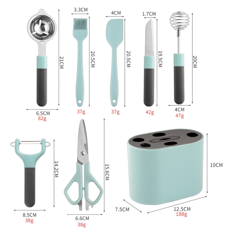 Bộ dụng cụ gọt vỏ bằng thép không gỉ có giá đựng, bộ 5 cái, bộ 6 cái, bộ 8 cái