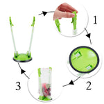 Giá đỡ túi Baggy cho chuẩn bị thực phẩm, giá đỡ túi nhựa đông lạnh Ziplock, màu xanh lá, xanh dương, cam