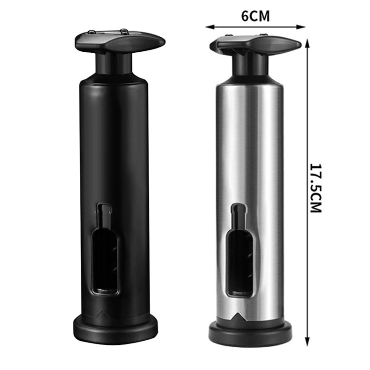 Dụng cụ mở nắp chai rượu bằng thép không gỉ cho gia đình, màu thật, đen