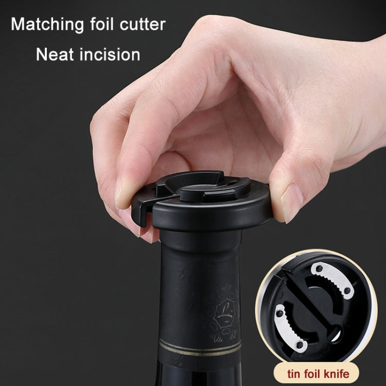 Dụng cụ mở nắp chai rượu bằng thép không gỉ cho gia đình, màu thật, đen
