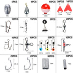 263 cái / bộ phụ kiện câu nhỏ T0196, phụ kiện câu đá nổi hình cầu, 263 cái / bộ T0196