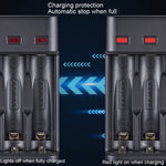 BMAX BH-804U Bộ Sạc USB 4 Khe Pin Sạc Lại AA/AAA 1.2V Độc Lập, 4 Khe Micro USB (Màu Đen)