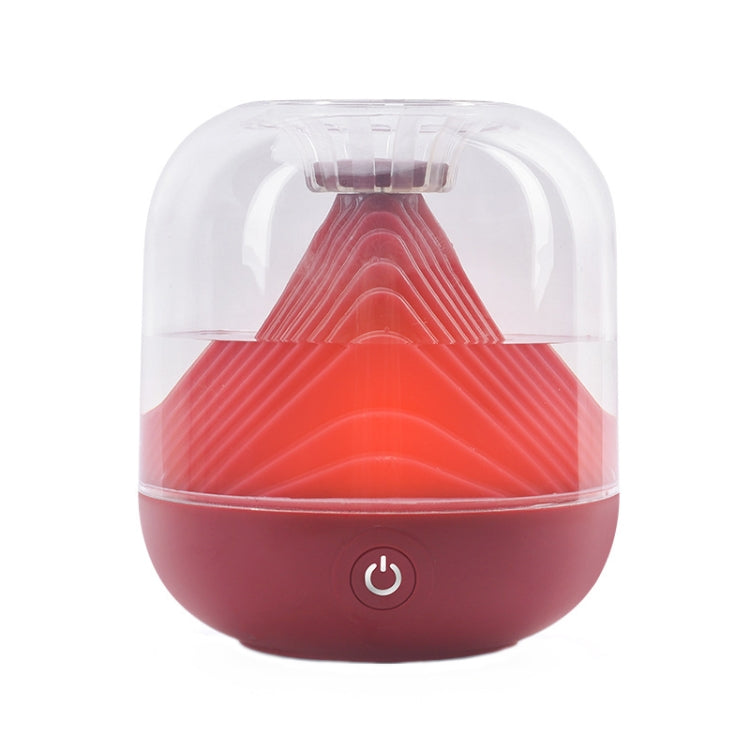 Máy tạo ẩm ánh sáng môi trường sạc USB FX-039 hình núi mini không dây, màu xanh lá, trắng, đỏ rượu
