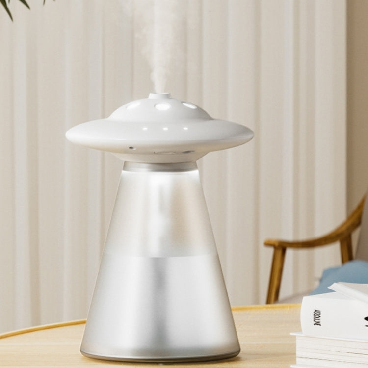 Máy tạo ẩm đèn ngủ hình UFO sạc USB FX-041, màu trắng ngà, xanh đại dương, xanh nhạt