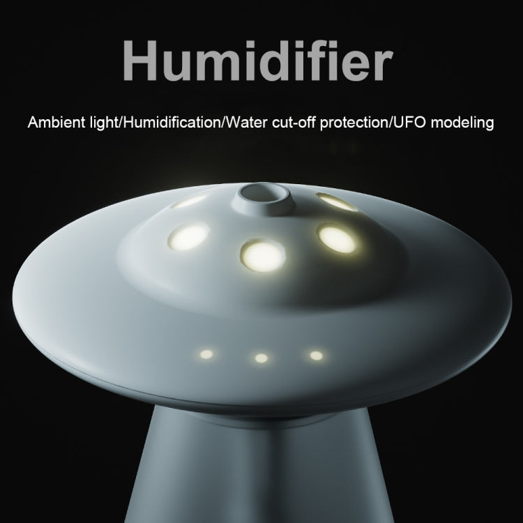 Máy tạo ẩm đèn ngủ hình UFO sạc USB FX-041, màu trắng ngà, xanh đại dương, xanh nhạt