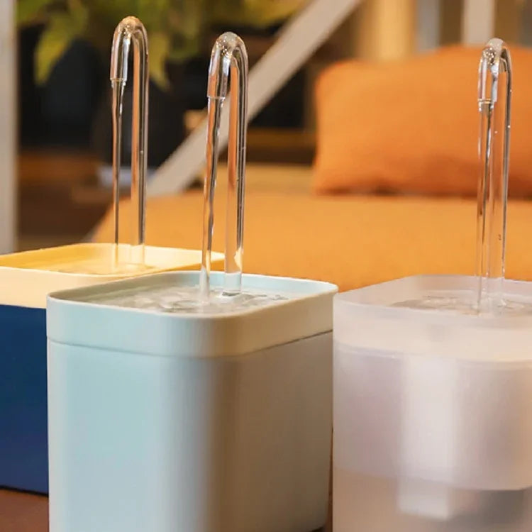 Đài phun nước uống tuần hoàn tự động cho mèo, phích cắm Mỹ (110V), phích cắm EU (230V), USB (5V), USB chống khô