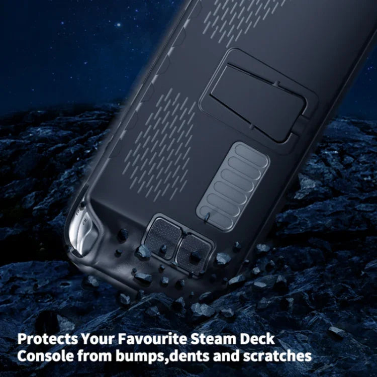 Ốp TPU cầm tay cho Steam Deck kèm sticker nút Touchpad JYS, Ốp TPU + Sticker nút Touchpad