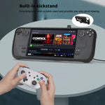 Ốp TPU cầm tay cho Steam Deck kèm sticker nút Touchpad JYS, Ốp TPU + Sticker nút Touchpad