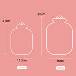 Túi nước nóng mini hình thú nhồi bông hoạt hình, 500ML màu hồng, 500ML màu xanh, 1000ML màu xanh, 1000ML màu xanh lá, 1000ML màu xanh bạc hà, 1000ML màu vàng lồng, 1000ML màu xanh lồng