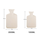 Vỏ bọc vải giặt tháo rời cho túi nước nóng cao su, màu xám mây 1000ML