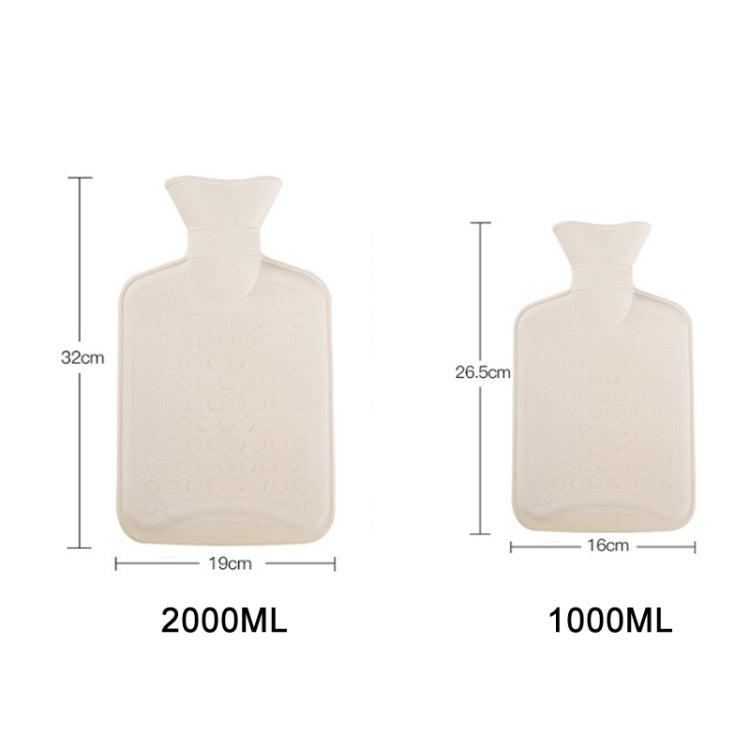 Vỏ bọc vải giặt tháo rời cho túi nước nóng cao su, màu xám mây 1000ML