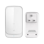 Chuông cửa cảm biến chạm không dây chống nước 1 đổi 1 C03, phích cắm EU đen, phích cắm Anh trắng, phích cắm EU trắng, phích cắm Mỹ đen, phích cắm Mỹ trắng, phích cắm Anh đen