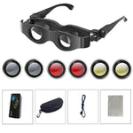Ống nhòm câu cá DM0125 3X kính loại có thể điều chỉnh tiêu cự, bìa cứng, có kính phân cực xám, kính phân cực vàng, kính phân cực đỏ, kính phân cực xám + vàng, kính phân cực ba màu