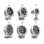 Đèn LED dưới nước cho hồ bơi, ao cá, đài phun nước, đèn cảnh quan chống nước, 3W, 6W, 9W, 12W, 18W, 24W