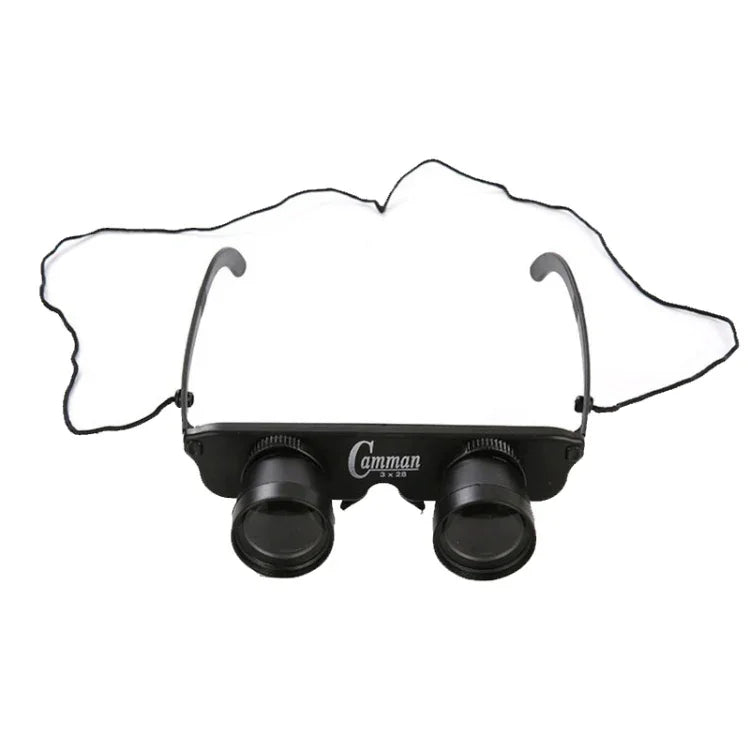 Ống nhòm câu cá Camman 3 x 28 kính loại có thể điều chỉnh tiêu cự, thông số: chỉ ống nhòm, có hộp đựng kính có khóa kéo