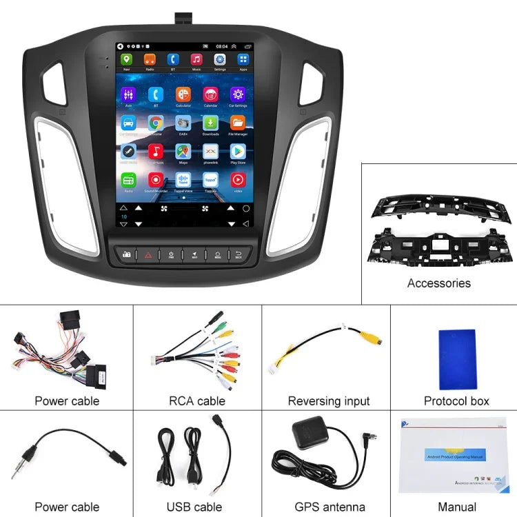 Máy tích hợp Android WiFi ô tô 9,7 inch cho Ford Focus, Kiểu dáng:, Tiêu chuẩn, Tiêu chuẩn+4 Camera ánh sáng, Tiêu chuẩn+12 Camera ánh sáng