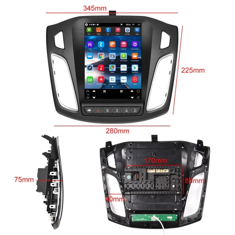 Máy tích hợp Android WiFi ô tô 9,7 inch cho Ford Focus, Kiểu dáng:, Tiêu chuẩn, Tiêu chuẩn+4 Camera ánh sáng, Tiêu chuẩn+12 Camera ánh sáng