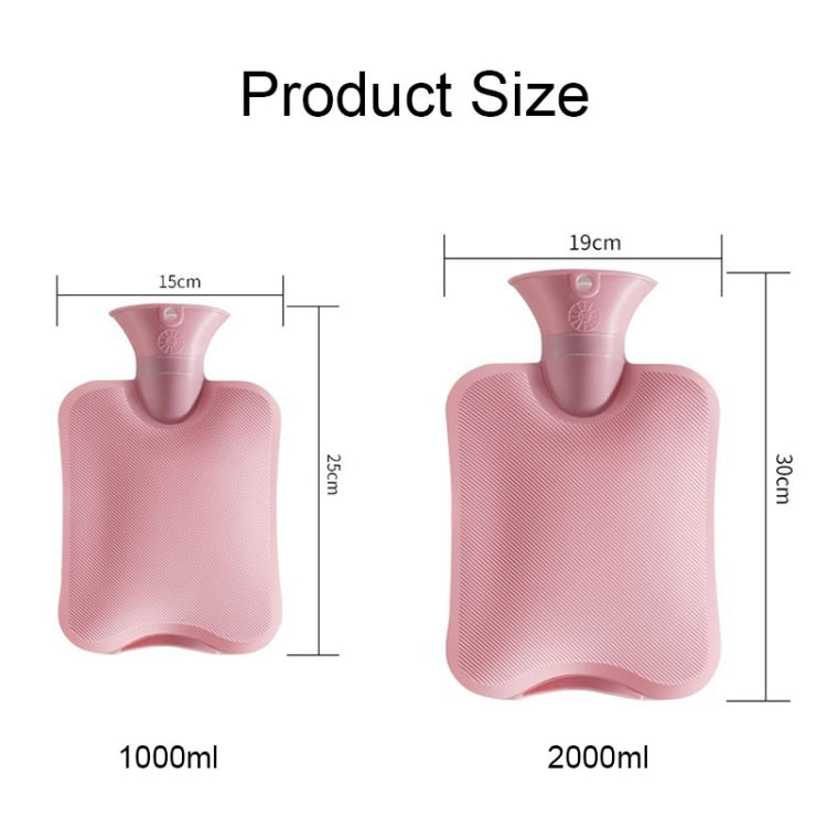 Túi nước ấm PVC bơm nước chống nổ kích thước lớn, thông số: 1000ml (hồng da), 1000ml (cam), 1000ml (xám nhạt), 1000ml (xám đậm), 1000ml (xanh hải quân), 1000ml (xanh da trời), 2000ml (hồng da), 2000ml (cam), 2000ml (xám nhạt)