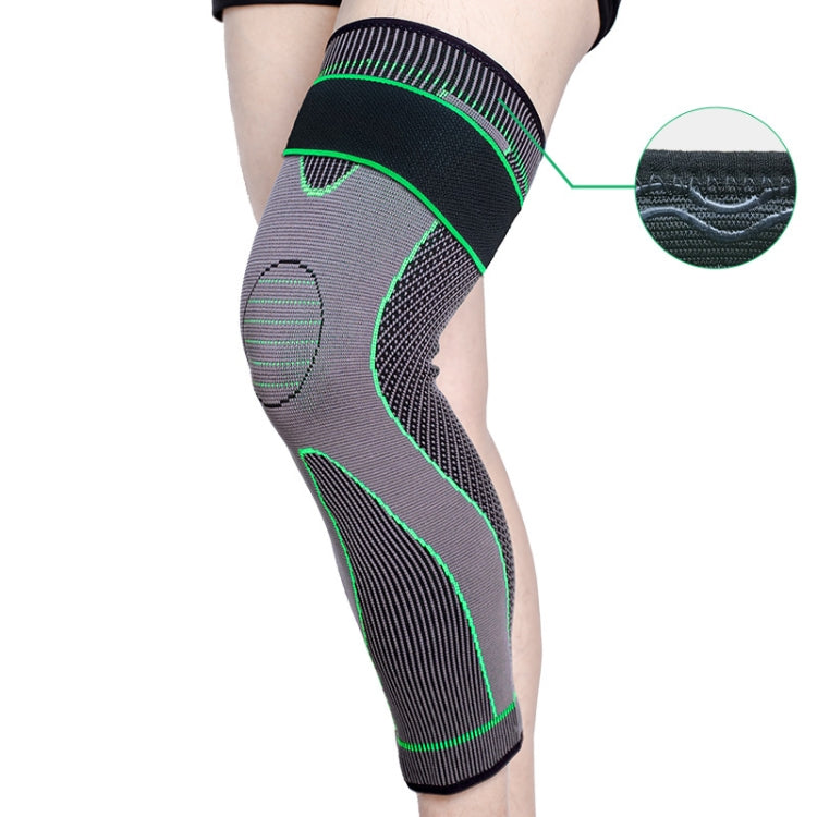 Bảo vệ đầu gối thể thao dệt nylon kéo dài, S, M, L