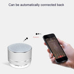 Loa Bluetooth không dây kim loại mini